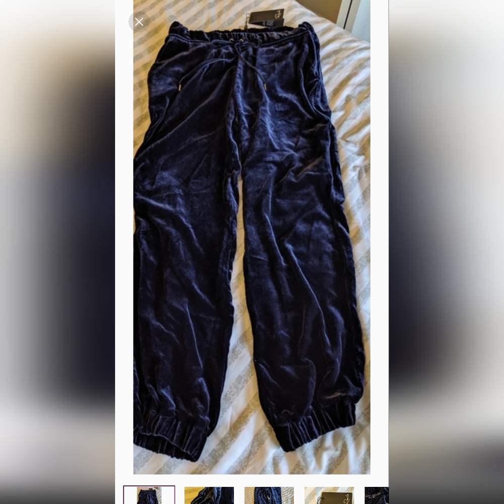 Rails velvet jogger